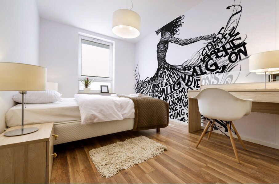 Let Me Dance With You Mural print