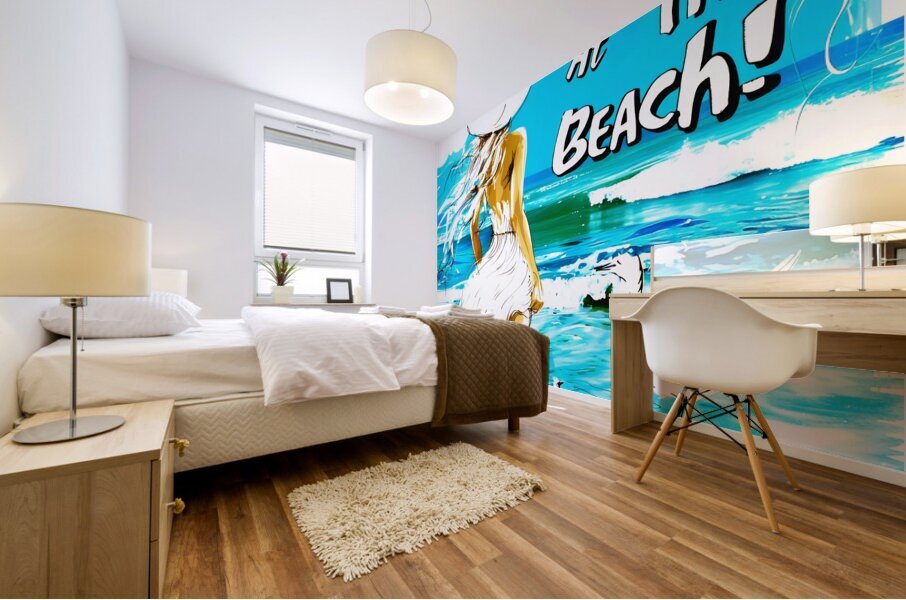 Beach Getaways Mural print