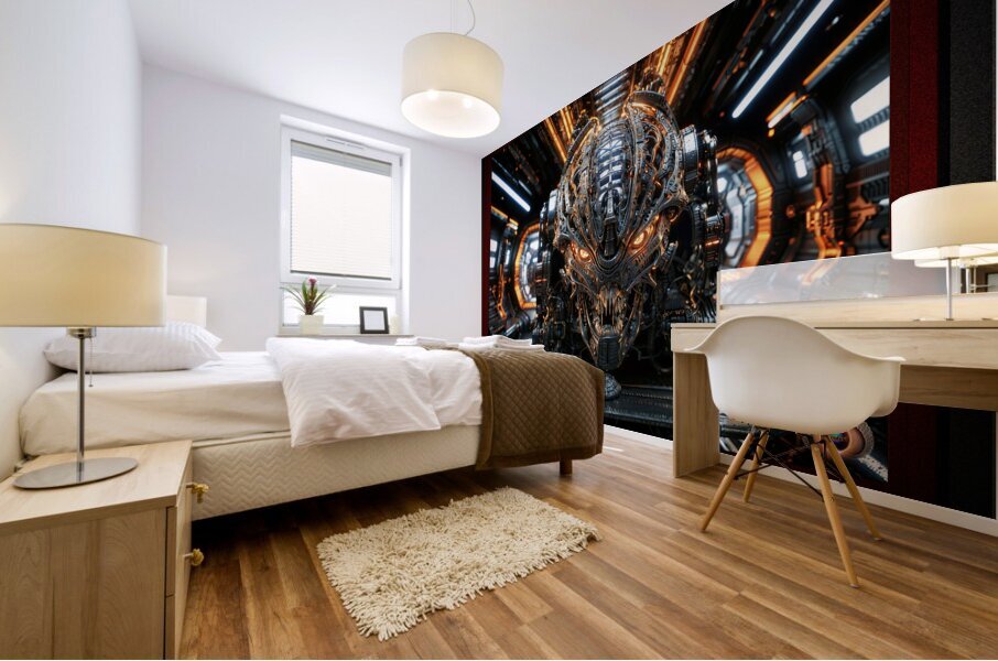 Activation Of An Alien Artifact Breathtaking AI Concept Art by Xzendor7 Mural print