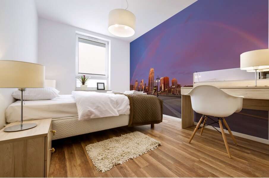 City Rainbow Arch Mural print