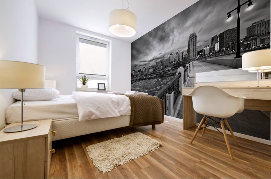 Stormy City Mural print
