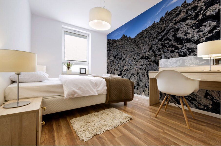 volcanic rocks on mount etna  Mural print