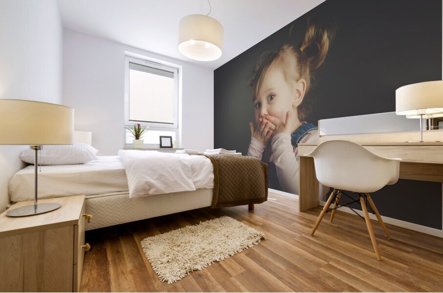 studio child portrait Mural print