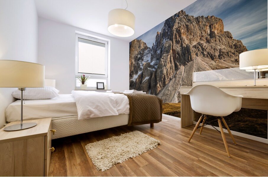 italian alps passo rolle Mural print