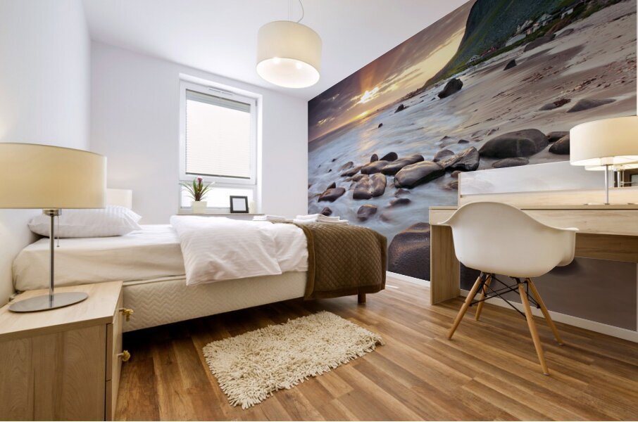 Rocky Coastline Mural print