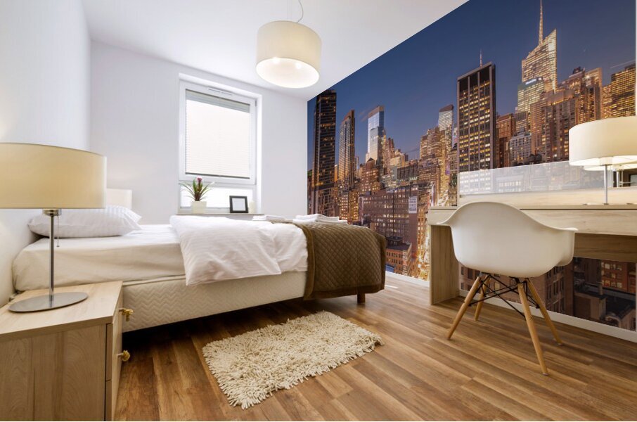 Lower Manhattan Skyline Mural print