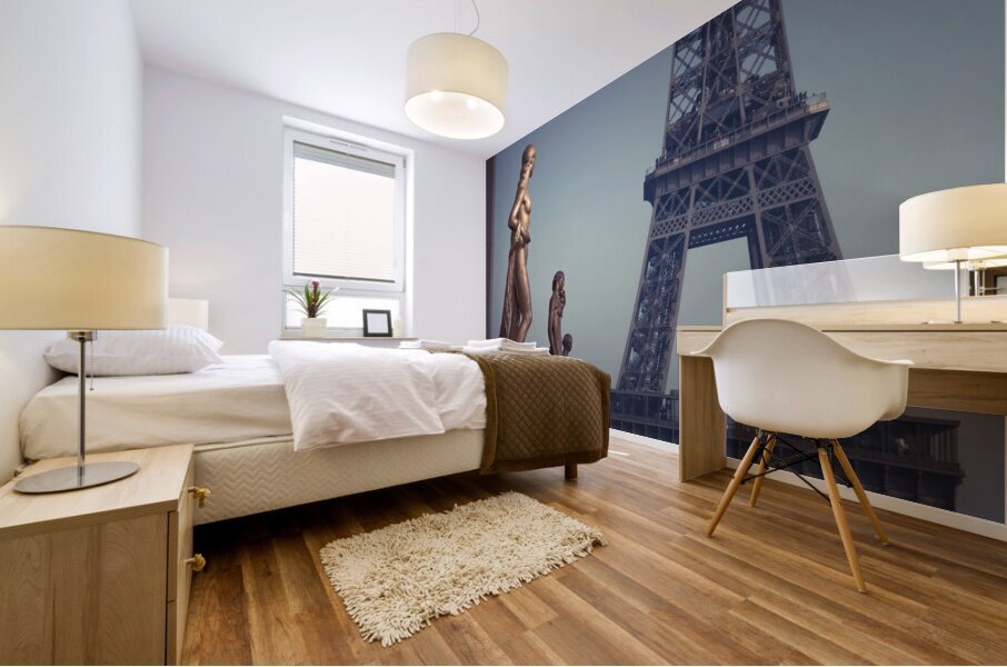 Palais de Chaillot and Eiffel Tower Mural print