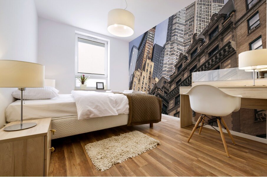 Skyscrapes in NYC Mural print