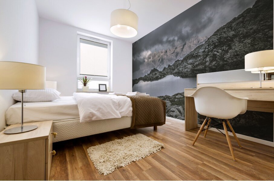 lago nero in trentino alto adige Mural print