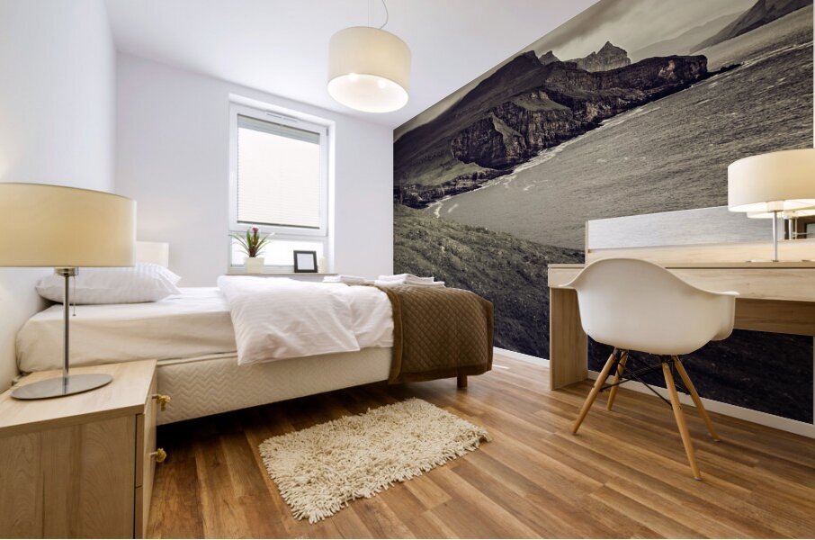 view of mykines island Mural print
