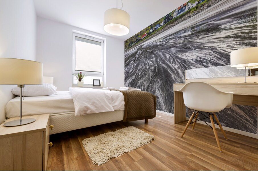 Tjornuvik villageStreymoy faroe island Mural print