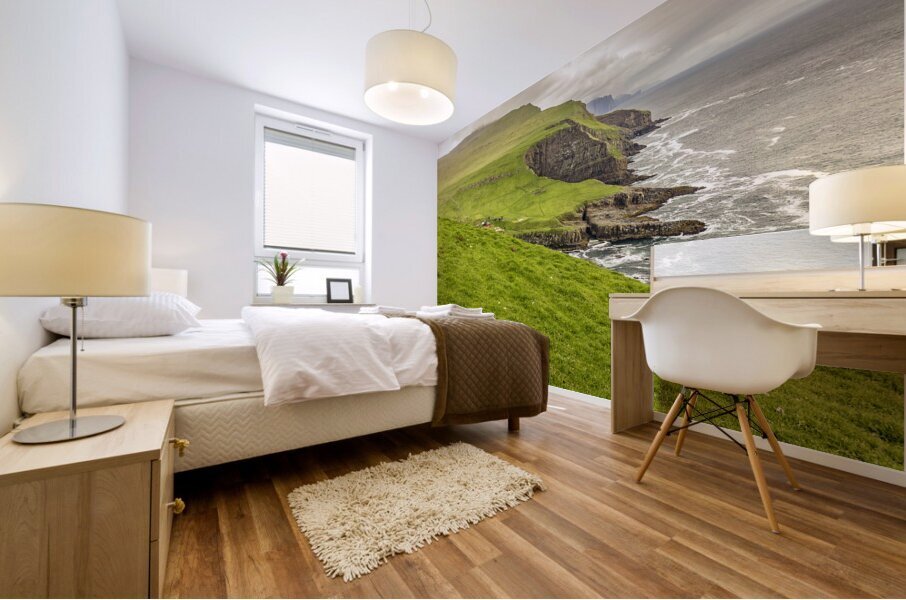 mykines faroe islands Mural print