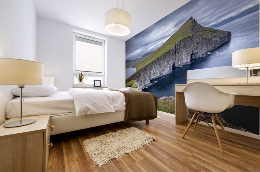 Sørvágsvatn cliff view Mural print