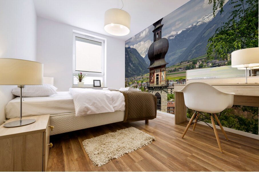 St.Katherine Rainkirche in Brunico Mural print