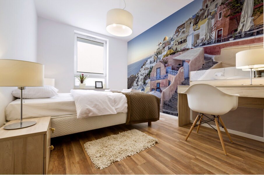 oia santorini greece Mural print