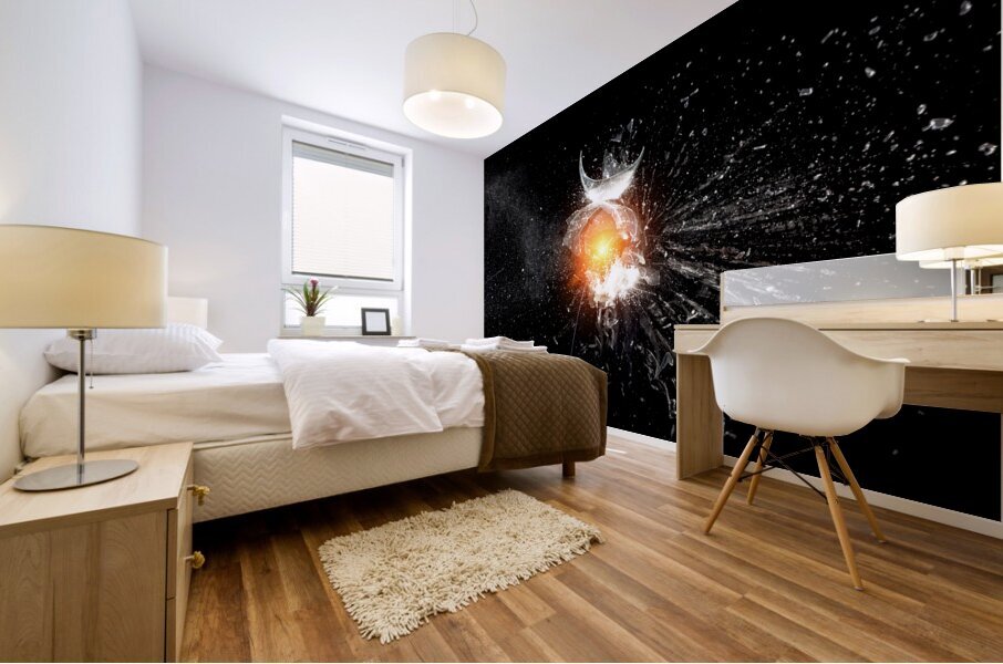 real explosion background Mural print