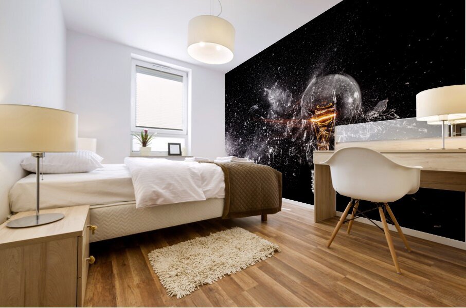 electric power explosion Mural print