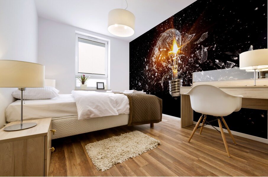 to much power Mural print