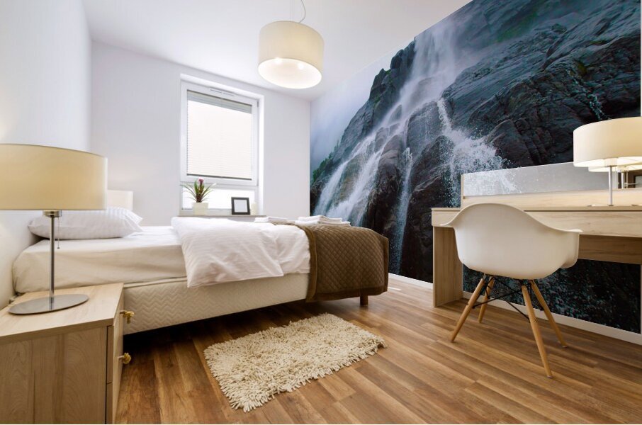 Rocky Waterfalls Mural print