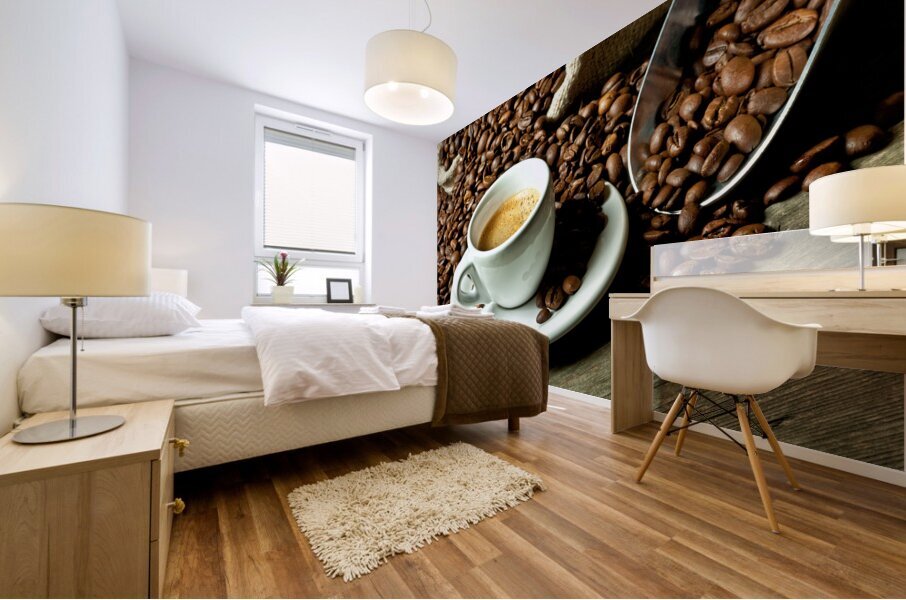 espresso and coffee grain Mural print
