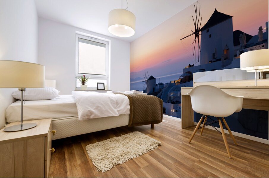 oai santorini view Mural print