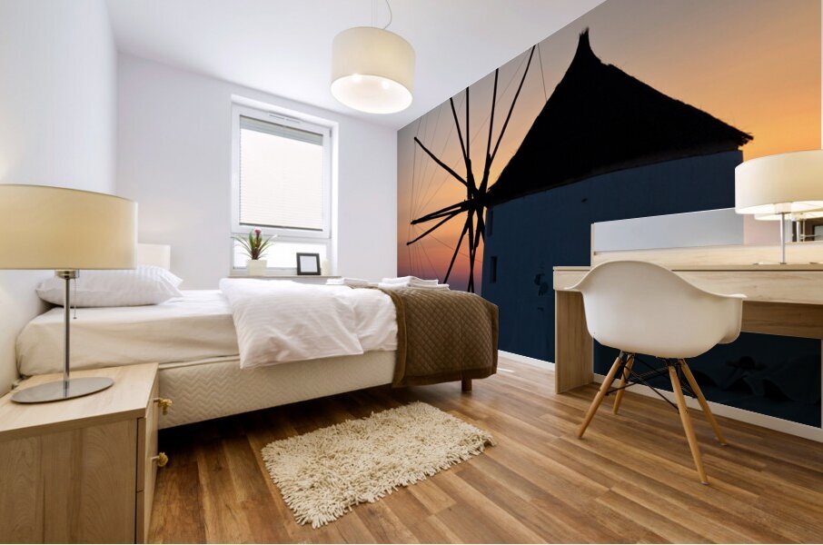 oia mill Mural print