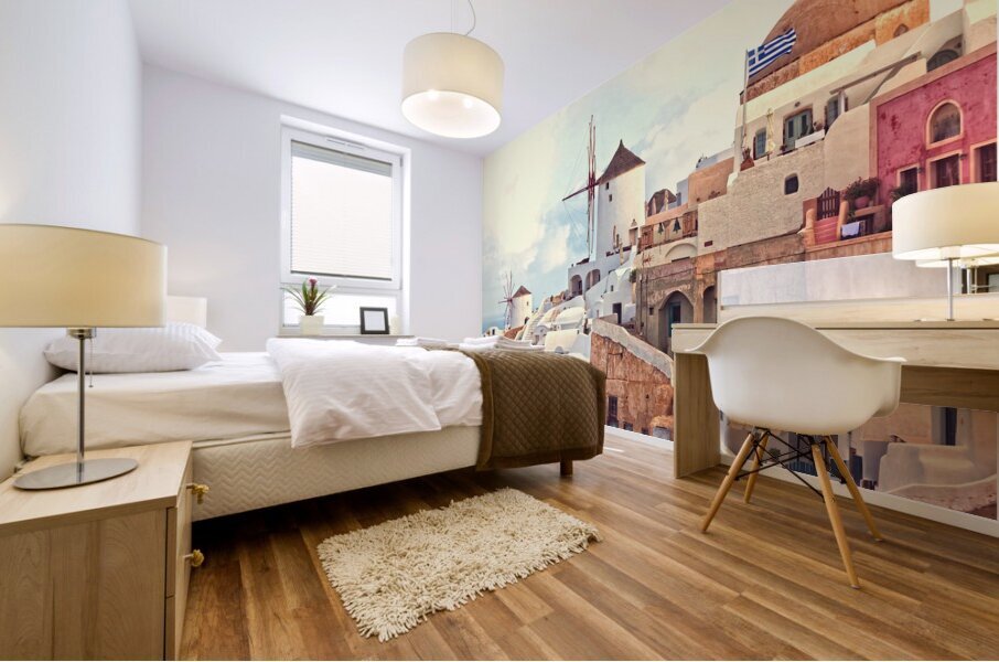 oai santorini view Mural print