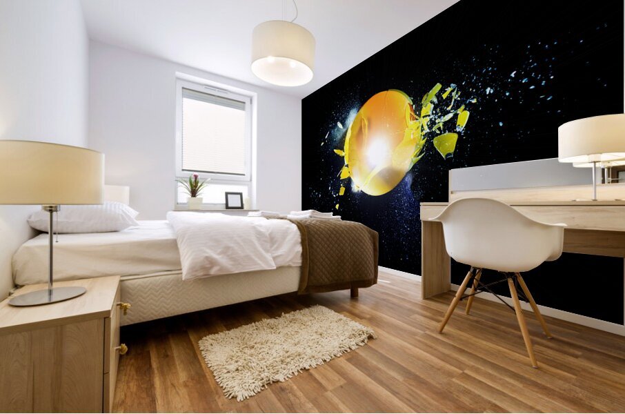 glass explosion Mural print