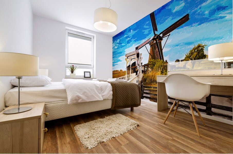 Bridge to Kinderdijk - CR2305-9281-WAT Mural print