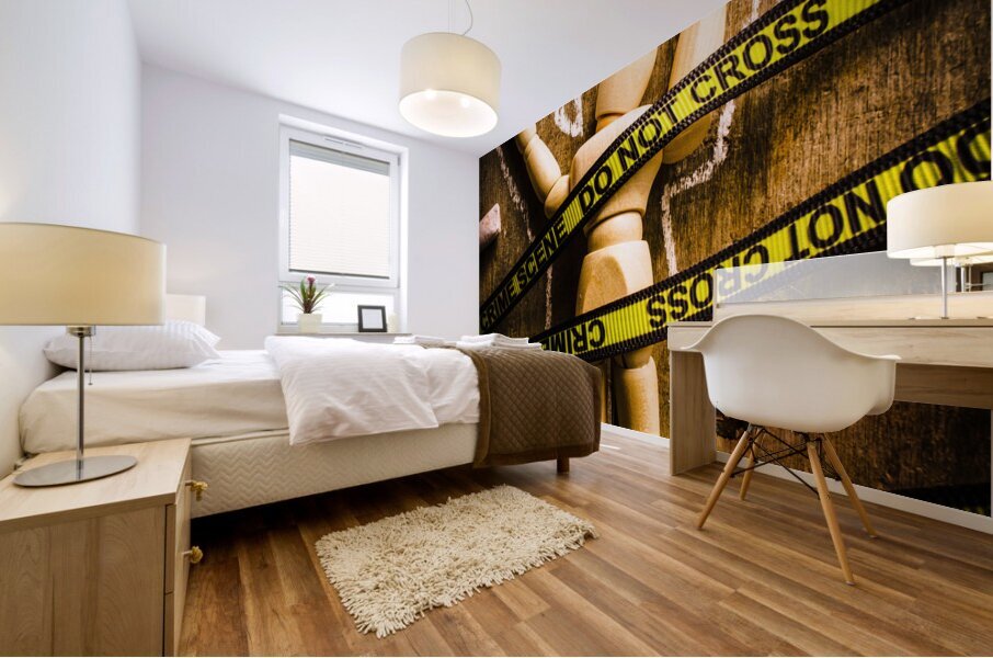 Tracing of tragedy Mural print