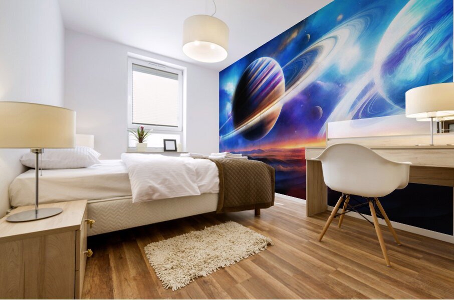 Jovian Sunset Mural print