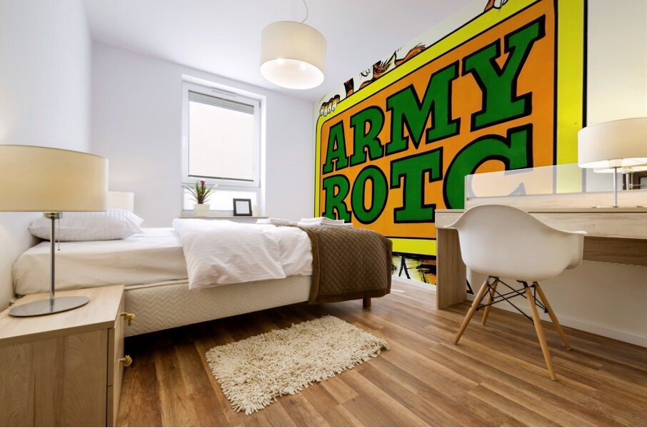 phil neel cartoon army rotc tiger art  Mural print