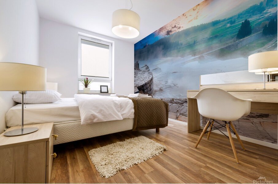 Travertine in Pamukkale Mural print