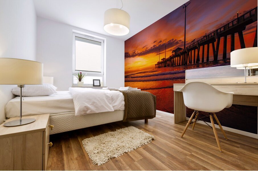 Jannett’e’s Pier Sunrise II Mural print