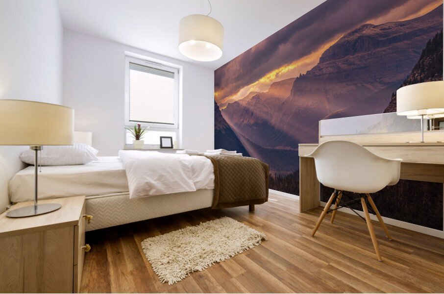 Logan Pass Weather Mural print