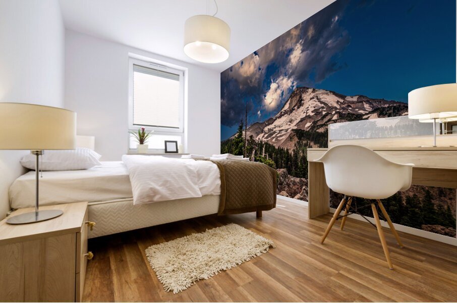 Mt Hood Morning Clouds Mural print