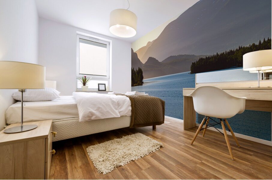 First Light Fishing Mural print