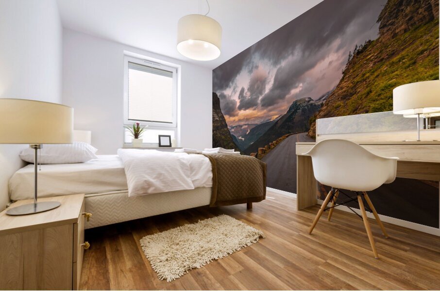 Road to the Sun Sunrise Mural print