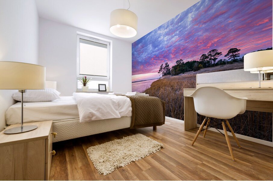 Indian Cut Sunrise Mural print