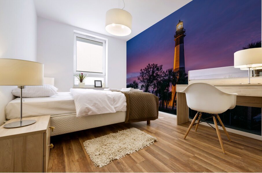 Tybee Lighhouse Sunrise Mural print