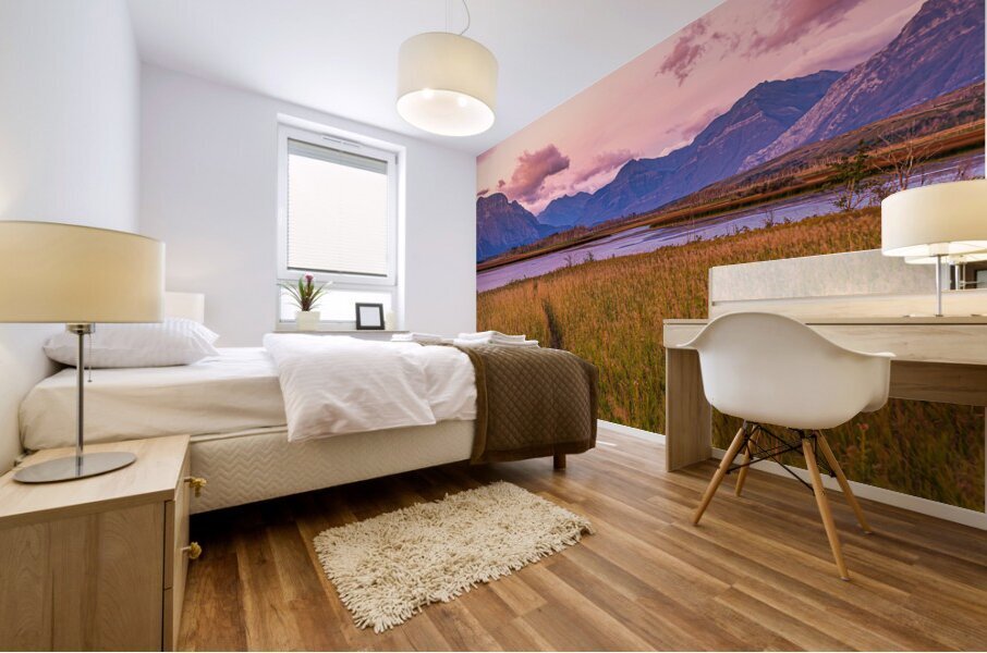 Waterton Lakes Sunrise Mural print
