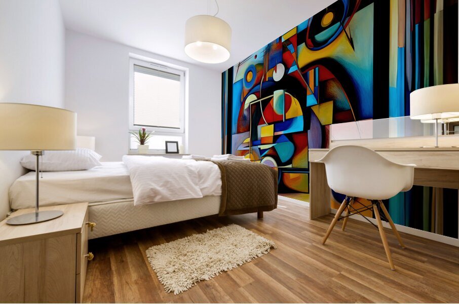 COLOR ME BLUE Mural print