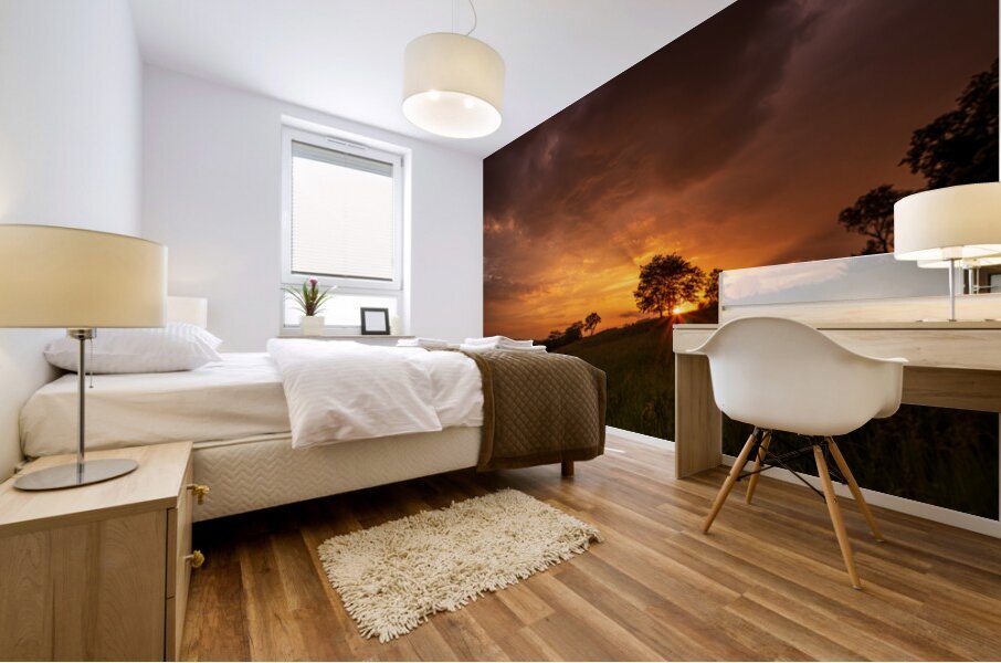 Below the Horizon Natural Colors Mural print