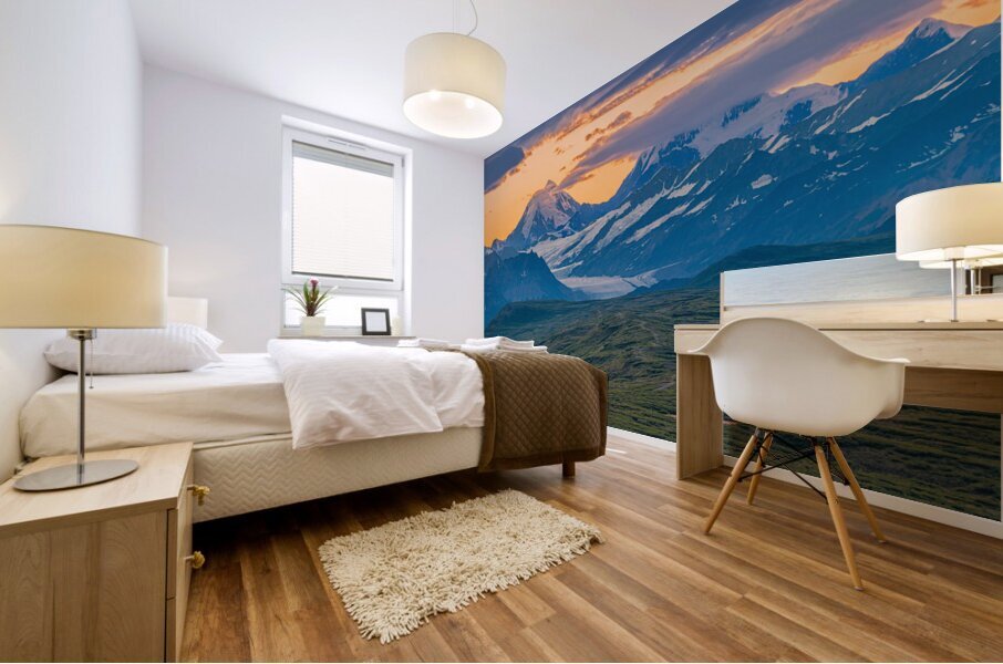 Denali Highway Evening Mural print