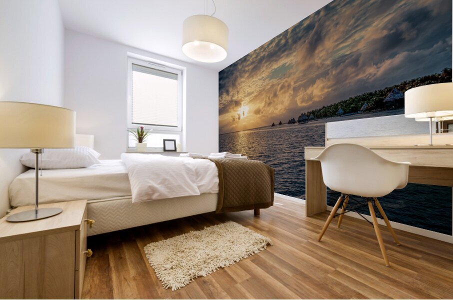 Belize Sunrise Mural print