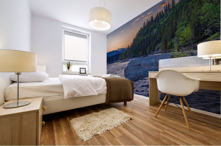 Chitna Sunset Mural print