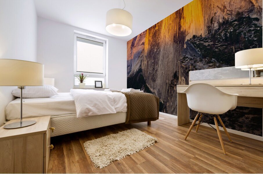 Half Dome Alpine Glow Mural print
