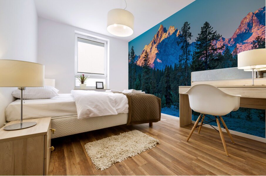 Teton First Light Mural print