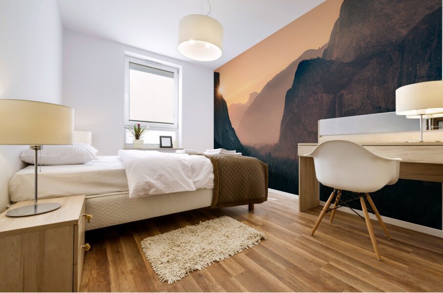 El Cap Sunburst Mural print