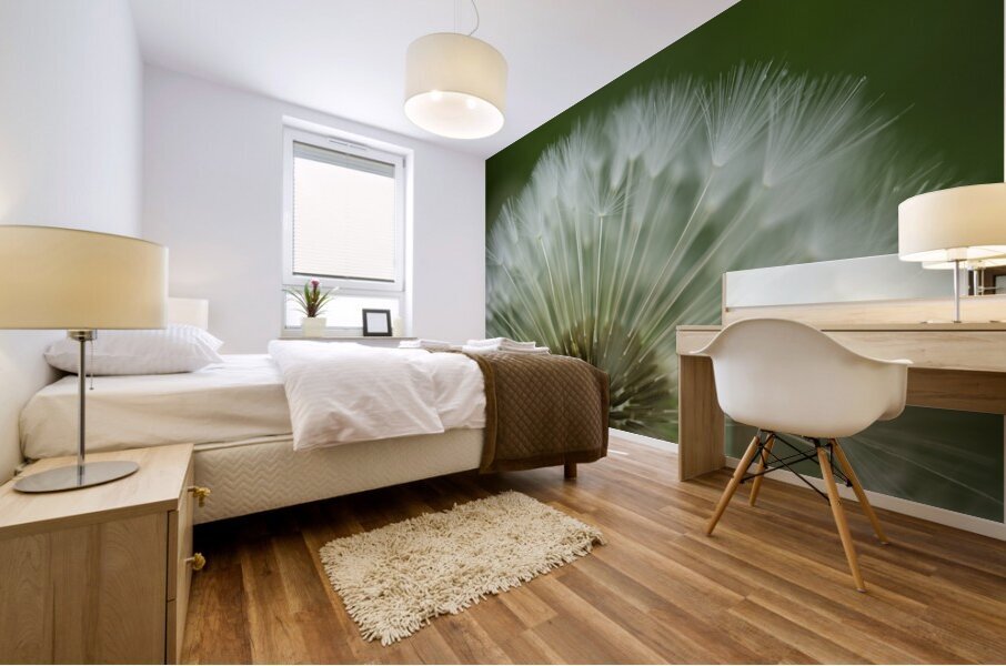 Dandelion Puffball Fan Mural print